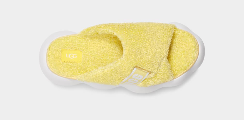 Yellow Ugg Sugarcloud Women Slides | 584093-MJK