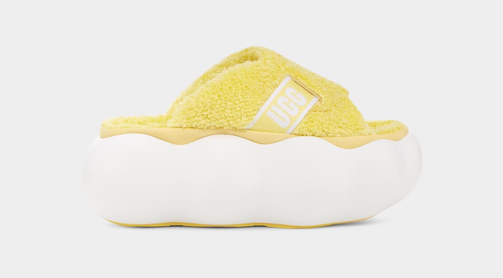 Yellow Ugg Sugarcloud Women Slides | 584093-MJK